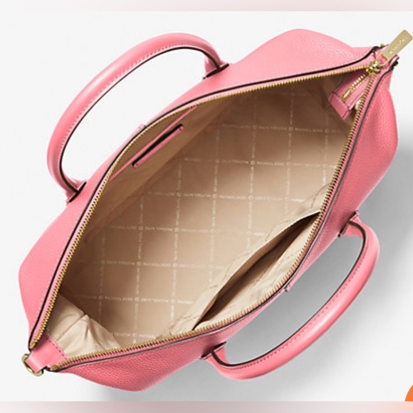 NWT Michael Kors Hyde Small Satchel Pebbled Leather - Picture 2 of 10